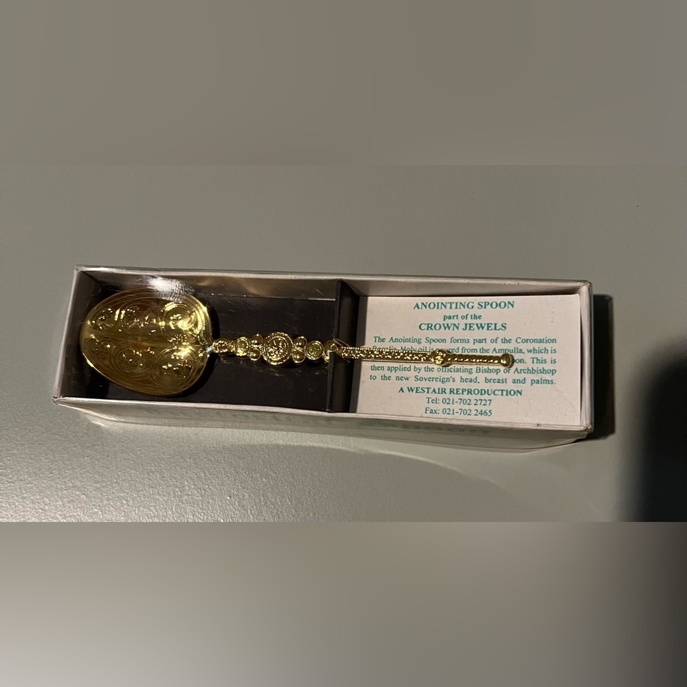 Gold Anointing Spoon